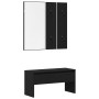 Conjunto de Muebles para Pasillo en Madera Ingenierizada de Roble Negro de , Bancos para recibidores y almacenamiento - Ref: ...