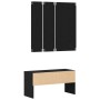 Conjunto de Muebles para Pasillo en Madera Ingenierizada de Roble Negro de , Bancos para recibidores y almacenamiento - Ref: ...