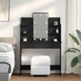 Mesa de tocador con luces LED Negro Roble 96x40x142 cm de , Tocadores para dormitorios - Ref: Foro24-862109, Precio: 139,65 €...