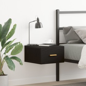 Cabinet de noche montado en la pared Negro Roble 35x35x20 cm de , Mesitas de noche - Ref: Foro24-862111, Precio: 40,31 €, Des...