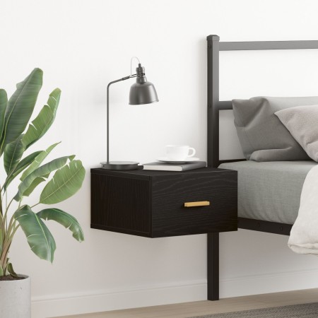 Cabinet de noche montado en la pared Negro Roble 35x35x20 cm de , Mesitas de noche - Ref: Foro24-862111, Precio: 40,31 €, Des...
