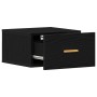 Cabinet de noche montado en la pared Negro Roble 35x35x20 cm de , Mesitas de noche - Ref: Foro24-862111, Precio: 40,31 €, Des...