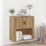 Gabinete de Pared  Roble Artesanal 80x33x80 cm Madera de Ingeniería | Foro24.es | Tu tienda online para hogar, jardín y más Foro24.es