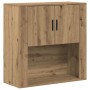 Gabinete de Pared  Roble Artesanal 80x33x80 cm Madera de Ingeniería | Foro24.es | Tu tienda online para hogar, jardín y más Foro24.es
