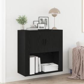 Comprar Armario de Pared Roble Negro 80x33x80 cm
