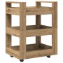 Carro de cocina Roble Artisan 60x45x80 cm Madera de ingeniería de , Carros de cocina y comedor - Ref: Foro24-862118, Precio: ...