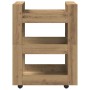Carro de cocina Roble Artisan 60x45x80 cm Madera de ingeniería de , Carros de cocina y comedor - Ref: Foro24-862118, Precio: ...
