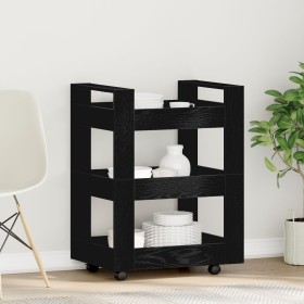 Comprar Carro de Cocina Roble Negro 60x45x80 cm