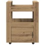 Carro de Cocina Roble Artisan 60x45x80 cm Madera Elaborada de , Carros de cocina y comedor - Ref: Foro24-862121, Precio: 85,3...