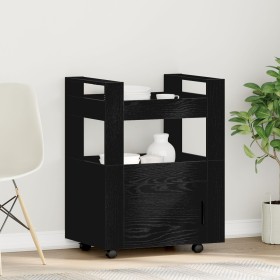 Comprar Carro de Cocina Roble Negro 60x45x80 cm