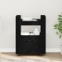 Carro de Cocina  Roble Negro 60x45x80 cm Madera elaborada | Foro24.es | Tu tienda online para hogar, jardín y más Foro24.es