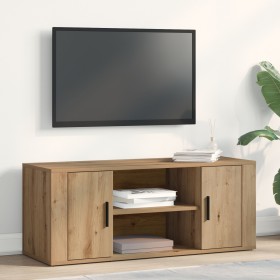 Comprar Mueble de TV de roble artesanal 100x35x40