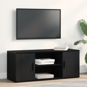 Cabinet de TV Negro Roble 100x35x40 cm Madera Fabricada de , Muebles TV - Ref: Foro24-862125, Precio: 78,26 €, Descuento: -5%%