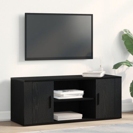 Cabinet de TV Negro Roble 100x35x40 cm Madera Fabricada de , Muebles TV - Ref: Foro24-862125, Precio: 78,26 €, Descuento: -5%%