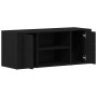 Cabinet de TV Negro Roble 100x35x40 cm Madera Fabricada de , Muebles TV - Ref: Foro24-862125, Precio: 78,26 €, Descuento: -5%%