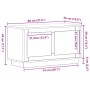 Mueble para TV Negro Roble 80x35x45 cm Madera de ingeniería de , Muebles TV - Ref: Foro24-862130, Precio: 69,87 €, Descuento:...