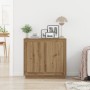 Aparador Artesano Roble 80x34x75 cm Madera Ingenierizada de , Aparadores - Ref: Foro24-862132, Precio: 90,10 €, Descuento: %