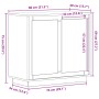 Aparador Artesano Roble 80x34x75 cm Madera Ingenierizada de , Aparadores - Ref: Foro24-862132, Precio: 90,10 €, Descuento: %