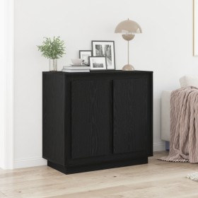 Sideboard Negro Roble 80x34x75 cm Madera elaborada de , Aparadores - Ref: Foro24-862133, Precio: 95,12 €, Descuento: %
