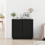 Sideboard Negro Roble 80x34x75 cm Madera elaborada de , Aparadores - Ref: Foro24-862133, Precio: 95,12 €, Descuento: %