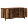 Cabinet de TV Madera Vieja 100x40x50 cm Madera Ingenierada y Acero de , Muebles TV - Ref: Foro24-862139, Precio: 80,01 €, Des...