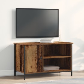 Cabinet de TV Madera Vieja 80x40x50 cm Madera Ingenierizada y Acero de , Muebles TV - Ref: Foro24-862142, Precio: 68,12 €, De...