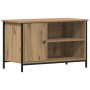 Cabinet de TV de roble artesanal 80x40x50 cm de madera procesada y acero de , Muebles TV - Ref: Foro24-862143, Precio: 63,15 ...