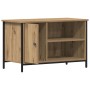 Cabinet de TV de roble artesanal 80x40x50 cm de madera procesada y acero de , Muebles TV - Ref: Foro24-862143, Precio: 63,15 ...