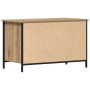 Cabinet de TV de roble artesanal 80x40x50 cm de madera procesada y acero de , Muebles TV - Ref: Foro24-862143, Precio: 63,15 ...