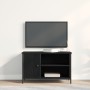 Aparador de TV Negro Roble 80x40x50 cm Madera Ingeniada y Acero de , Muebles TV - Ref: Foro24-862144, Precio: 64,87 €, Descue...