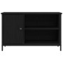 Aparador de TV Negro Roble 80x40x50 cm Madera Ingeniada y Acero de , Muebles TV - Ref: Foro24-862144, Precio: 64,87 €, Descue...