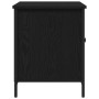 Aparador de TV Negro Roble 80x40x50 cm Madera Ingeniada y Acero de , Muebles TV - Ref: Foro24-862144, Precio: 64,87 €, Descue...