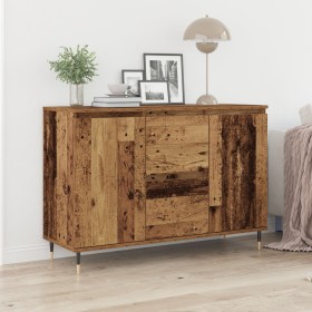 Mueble de almacenamiento con puertas y cajones de madera vieja 101,5x35x70 cm de , Aparadores - Ref: Foro24-862145, Precio: 1...