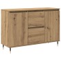 Sideboard con puertas y cajones de roble artesanal 101,5x35x70 cm de , Aparadores - Ref: Foro24-862146, Precio: 116,00 €, Des...