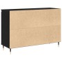 Sideboard con Puertas y Cajones Negro Roble 101,5x35x70 cm de , Aparadores - Ref: Foro24-862147, Precio: 123,02 €, Descuento:...