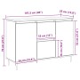 Sideboard con Puertas y Cajones Negro Roble 101,5x35x70 cm de , Aparadores - Ref: Foro24-862147, Precio: 123,02 €, Descuento:...
