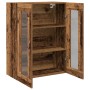 Armario de pared vidaxl con puertas de vidrio madera vieja 69,5x34x90 cm | Foro24.es | Tu tienda online para hogar, jardín y más Foro24.es