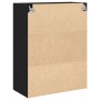 Gabinete Montado en la Pared con Puertas de Vidrio Roble Negro 69,5x34x90 cm | Foro24.es | Tu tienda online para hogar, jardín y más Foro24.es