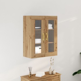 Armario de pared de con puertas de vidrio roble artesanal 69,5x34x90 cm de , Aparadores - Ref: Foro24-862163, Precio: 97,94 €...