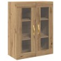 Armario de pared de con puertas de vidrio roble artesanal 69,5x34x90 cm de , Aparadores - Ref: Foro24-862163, Precio: 97,94 €...