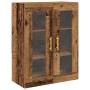 Cabinet Montado en la Pared con Puertas de Vidrio Madera Vieja 69,5x34x90 cm de , Aparadores - Ref: Foro24-862165, Precio: 10...