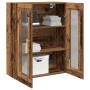Cabinet Montado en la Pared con Puertas de Vidrio Madera Vieja 69,5x34x90 cm de , Aparadores - Ref: Foro24-862165, Precio: 10...