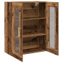 Cabinet Montado en la Pared con Puertas de Vidrio Madera Vieja 69,5x34x90 cm de , Aparadores - Ref: Foro24-862165, Precio: 10...