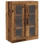Gabinete Montado en la Pared de con Puertas de Vidrio - Madera Vieja - 69.5x34x90 cm de , Aparadores - Ref: Foro24-862168, Pr...