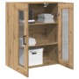 Gabinete Suspendido con Puertas de Vidrio Roble Artesanal 69.5x34x90 cm de , Aparadores - Ref: Foro24-862169, Precio: 103,53 ...