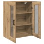 Gabinete Suspendido con Puertas de Vidrio Roble Artesanal 69.5x34x90 cm de , Aparadores - Ref: Foro24-862169, Precio: 103,53 ...