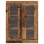 Gabinete Montado en la Pared de con Puertas de Vidrio - Madera Vieja - 69.5x34x90 cm de , Aparadores - Ref: Foro24-862168, Pr...