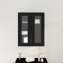 Gabinete Montado en la Pared con Puertas de Vidrio Roble Negro 69.5x34x90 cm | Foro24.es | Tu tienda online para hogar, jardín y más Foro24.es