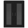 Gabinete Montado en la Pared con Puertas de Vidrio Roble Negro 69.5x34x90 cm | Foro24.es | Tu tienda online para hogar, jardín y más Foro24.es