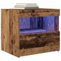 Cabinet de Noche  con Luces LED Madera Vieja 50x40x45 cm | Foro24.es | Tu tienda online para hogar, jardín y más Foro24.es